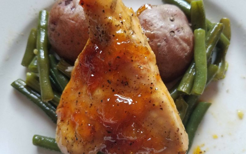 Grilled Apricot Chicken Breasts