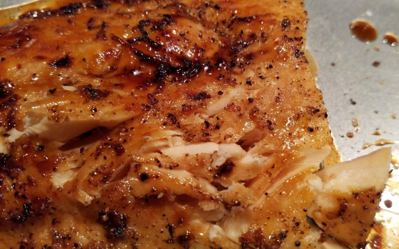 maple glazed salmon